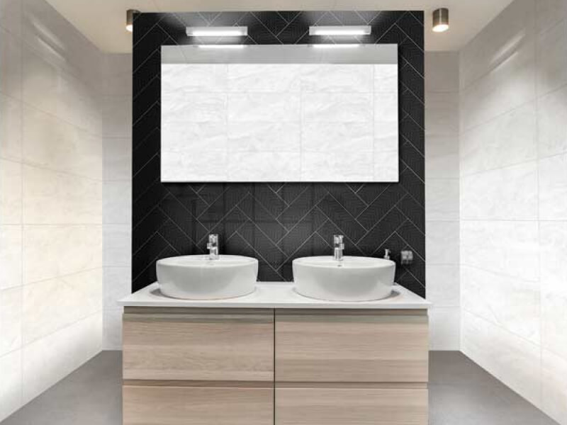 Baño elegante para dos