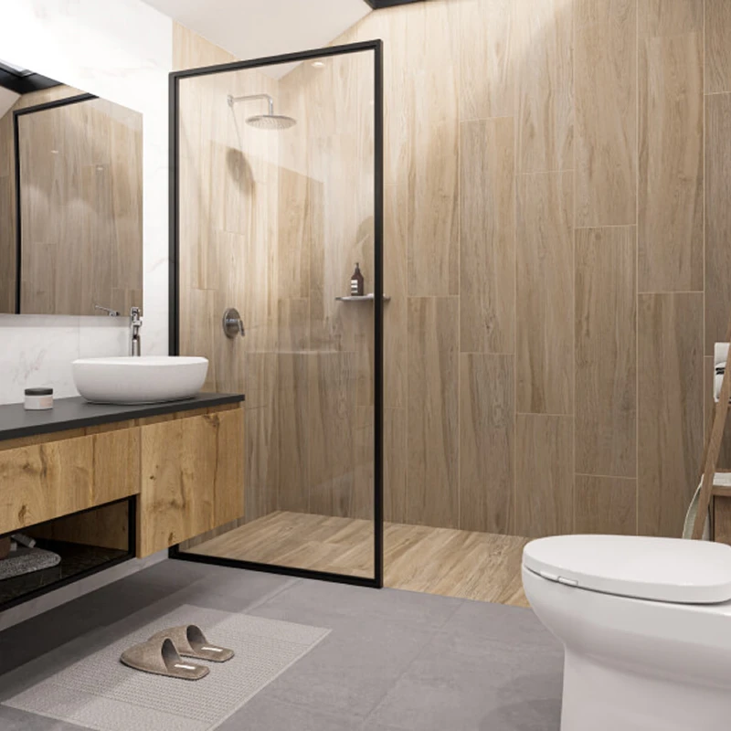 Baño privado con estilo rústico