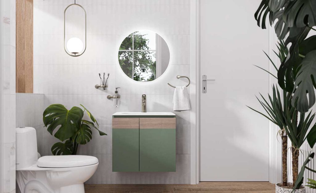 Ambiente Corona con Mueble Aluvia Plus Agave