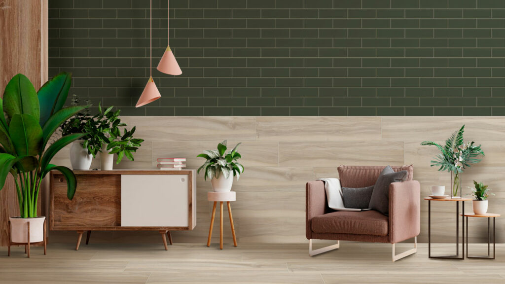 Ambiente Corona con Brick Verde Oliva