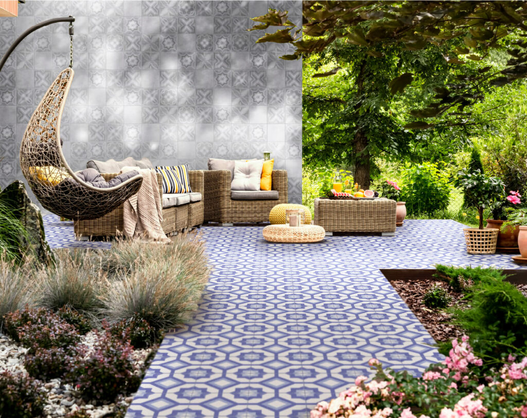 Ambiente exterior para jardines naturales