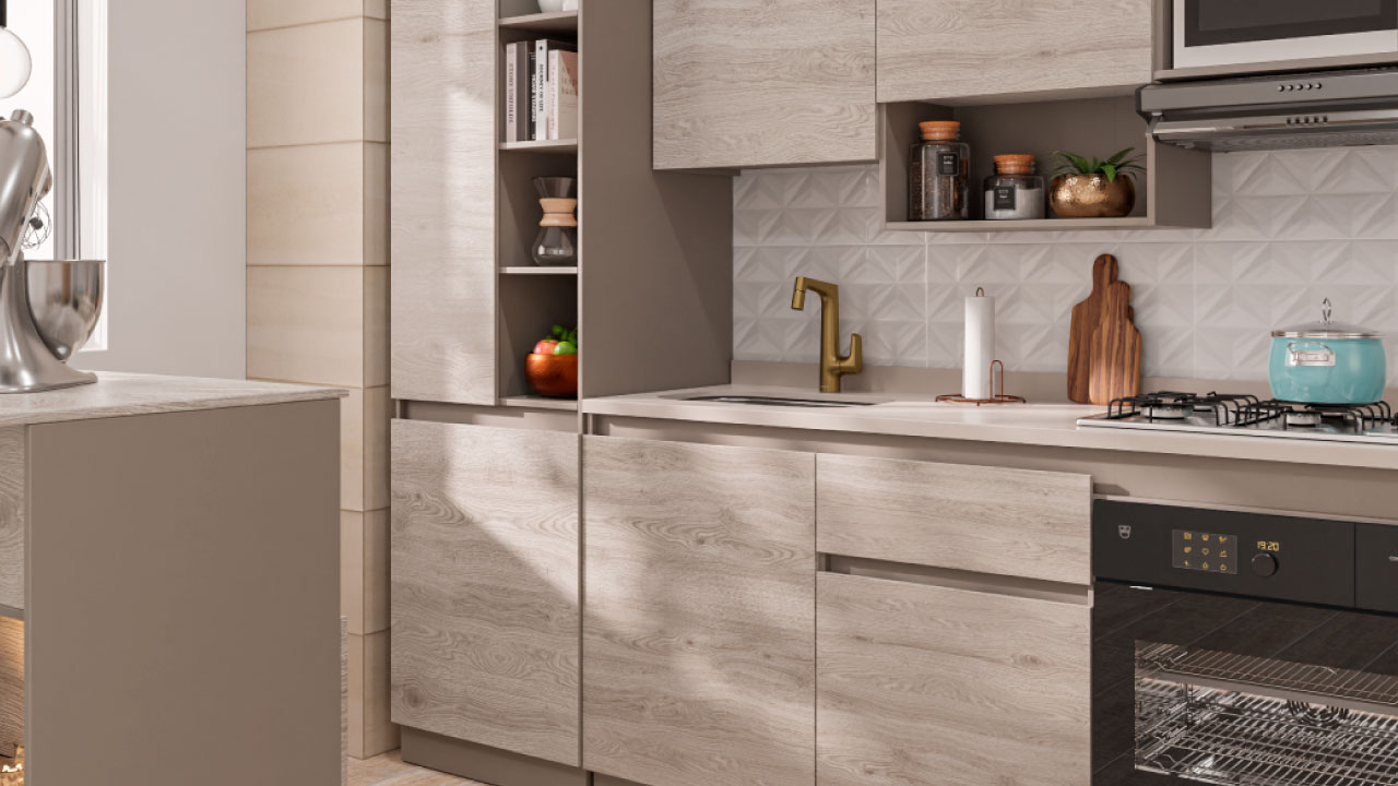 Ambiente corona con grifería Sahara y cocina Provenza 