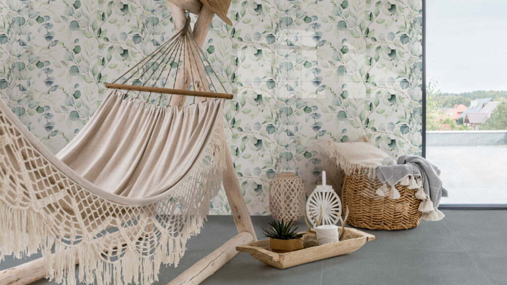 Ambiente Corona con pared decorada Aromática multicolor