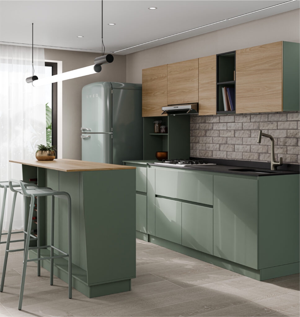1. Cocina Savona color Agave