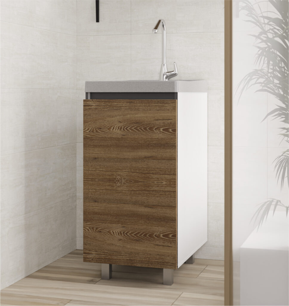 11. Lavadero Premium II Petite Gris Mueble Soho