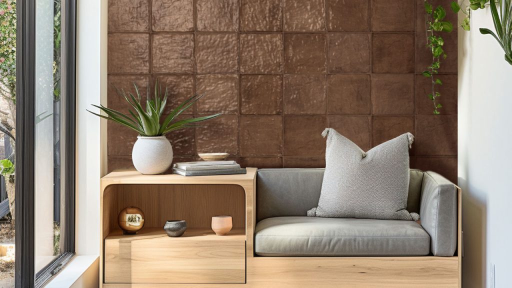 Ambiente Corona con Pared Estructurada Origen Terracota Multitono 20.5X20.5