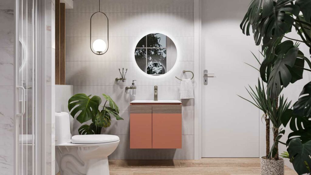Ambiente Corona con Mueble Aluvia Plus Arupo con Lavamanos