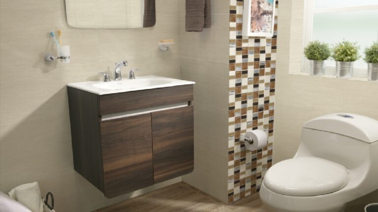 Mueble de baño con diseño moderno y gran almacenamiento