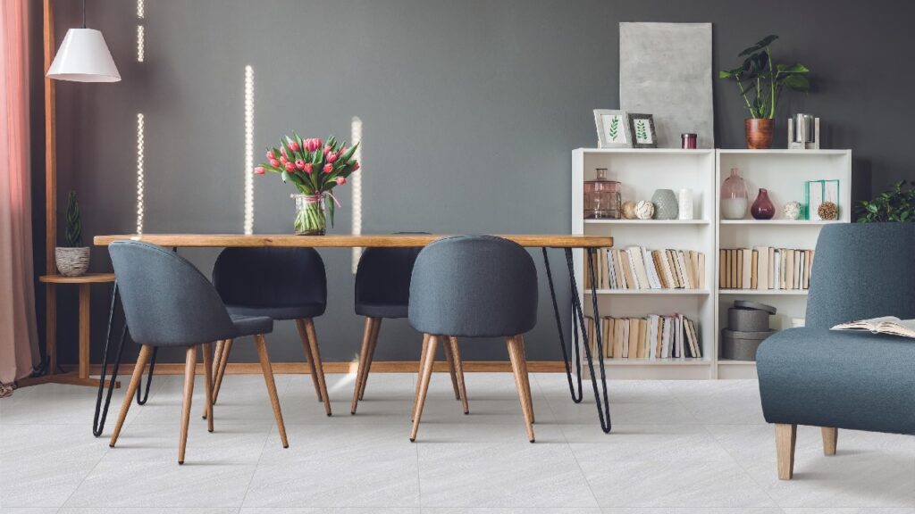 Ambiente sala con decoración minimalista