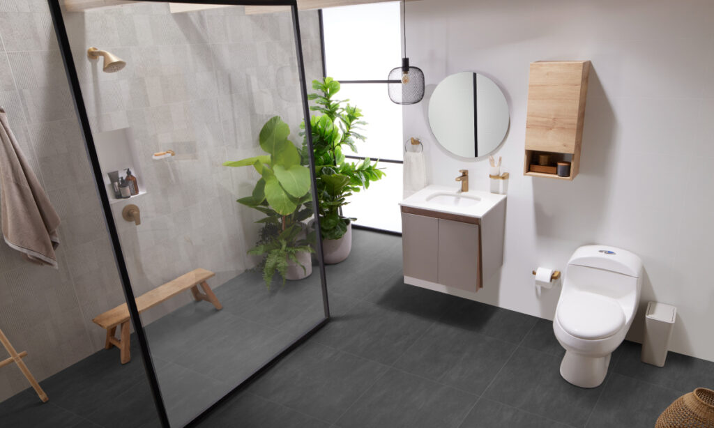 Ambiente Corona baño con diseño vanguardista
