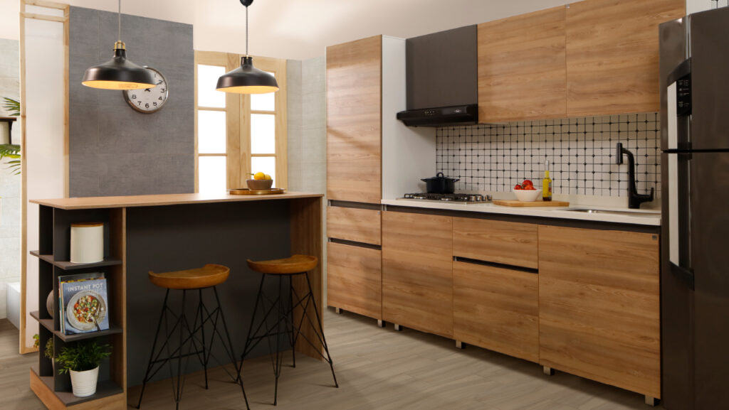 Ambiente Corona con barra y cocina Soho