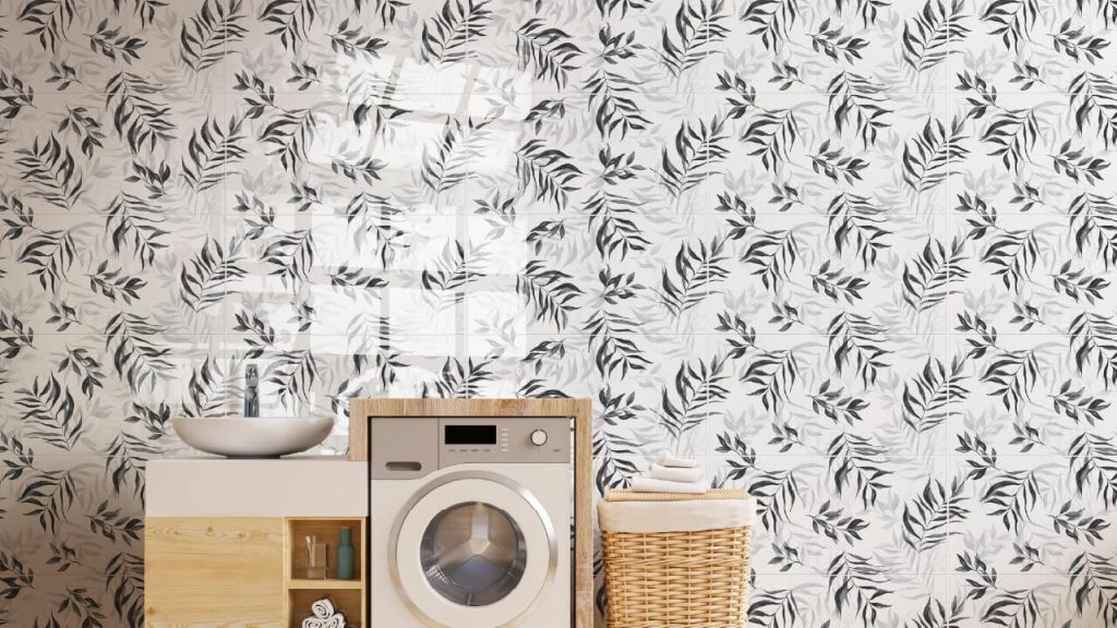 Ambiente Corona con mural Sereni Gris 30×60 cm