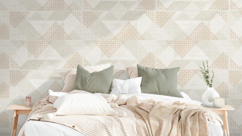 Ambiente habitación Base Decorada Mirage Beige Mate 