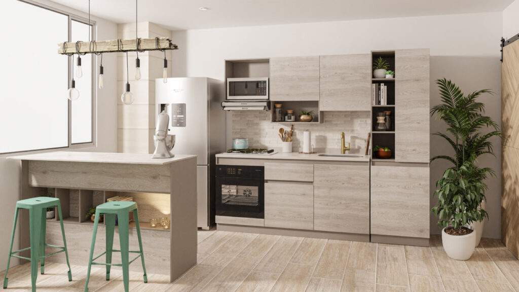 Cocina Provenza con estilo minimalista