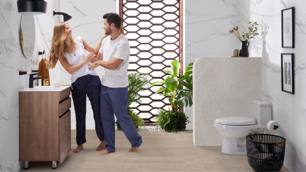 Ambiente con baño Corona