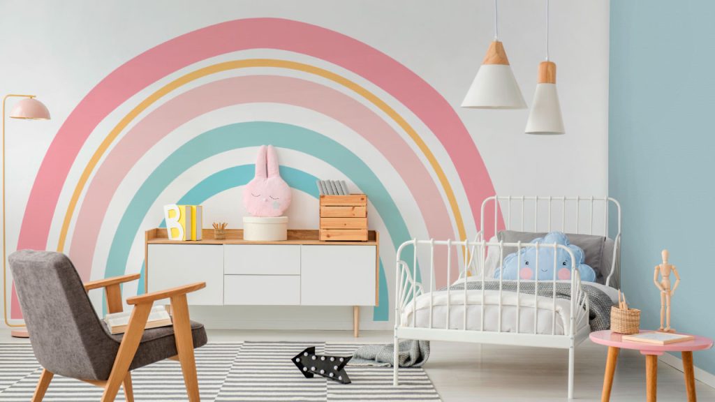 Ambiente con mural Corona