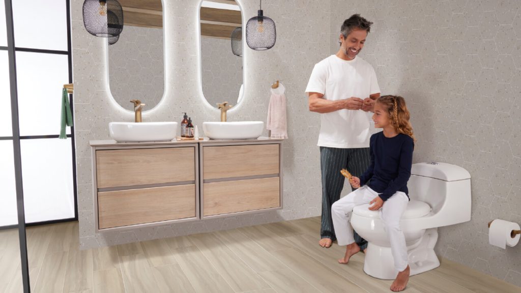 Equilibrio de energías en ambiente baño Corona