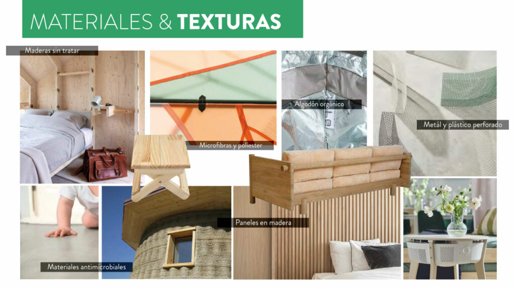 Materiales y texturas de la tendencia