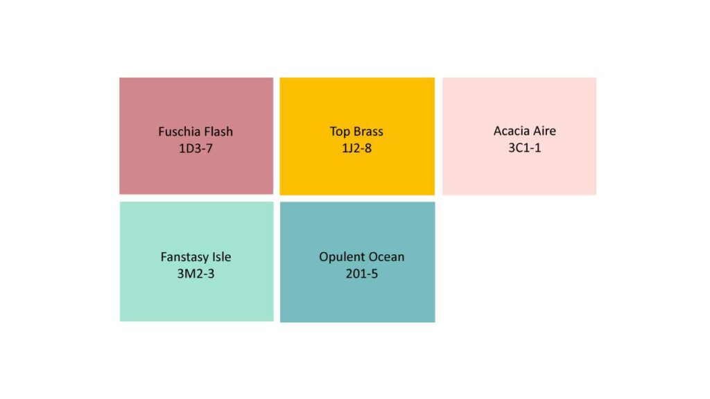Paleta de colores espacios inspiradores