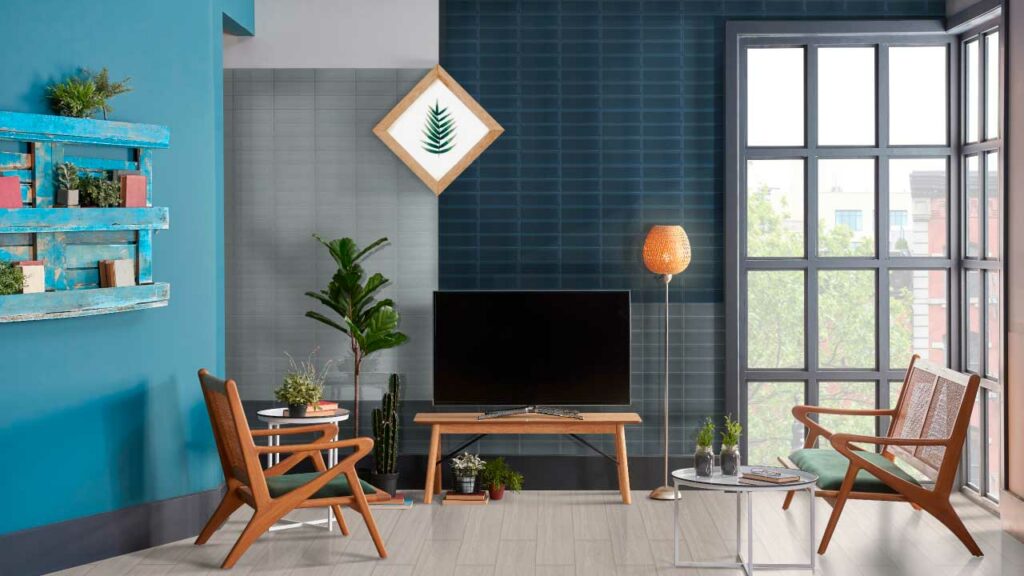 Ambiente Corona con Brick Vitro Azul
