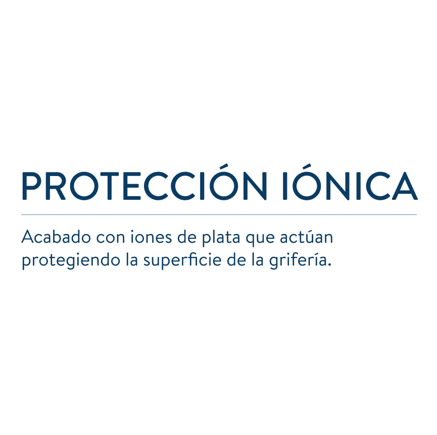 El acabado antimicrobiano tiene protección iónica