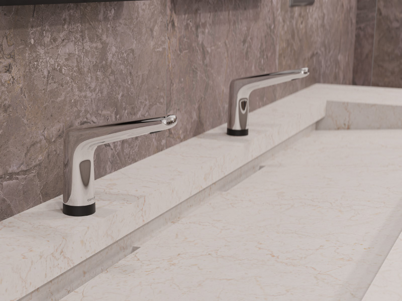 Baño comercial moderno