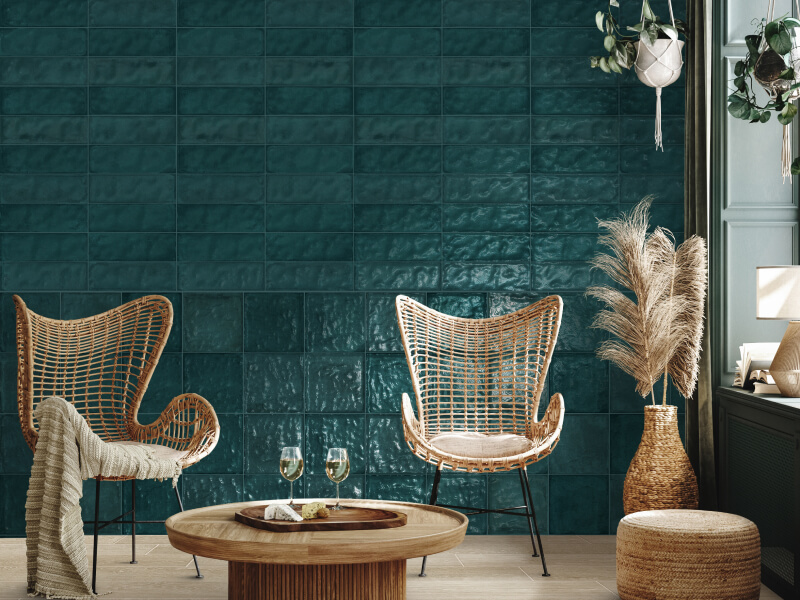 Sala de estar con estilo bohemio