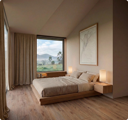 Villa roble vista interior