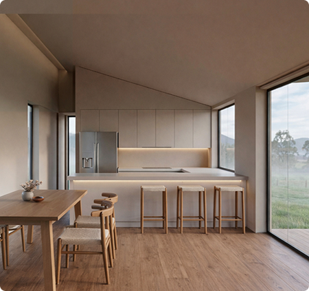 Villa roble vista interior